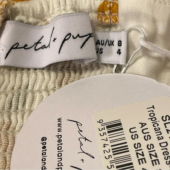 PETAL & PUP Tropicana Dress in White - Picture 11 of 13